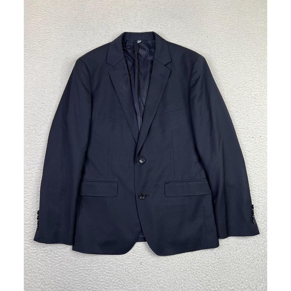 Bonobos Suit Jacket Mens‎ 38S Navy Blue 100% Wool Slim Fit Marzotto Blazer